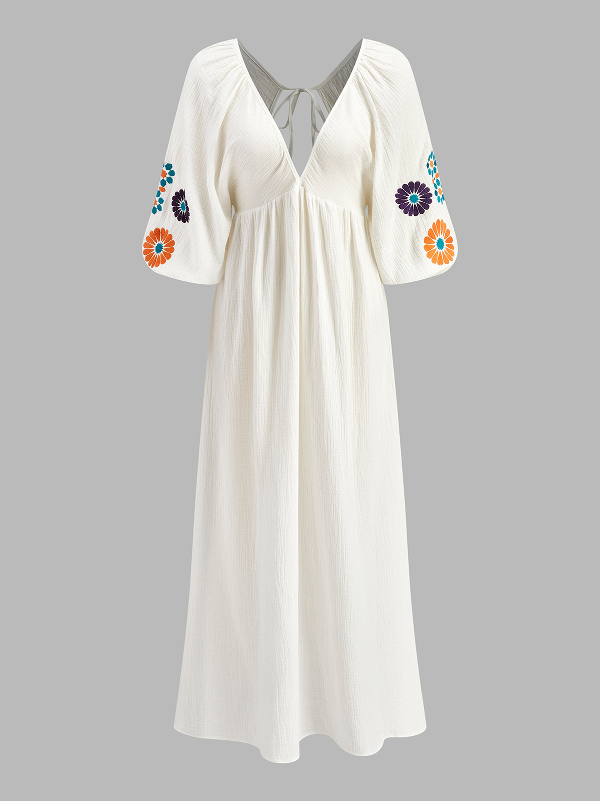 Maëlle™ | Elegant Embroidered Maxi Dress
