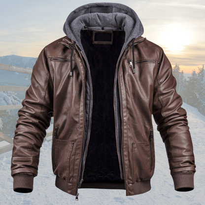 Eamon | Leather Winter Jacket