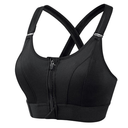 Lora - Zip Fit Sports Bra Anti-Sweat