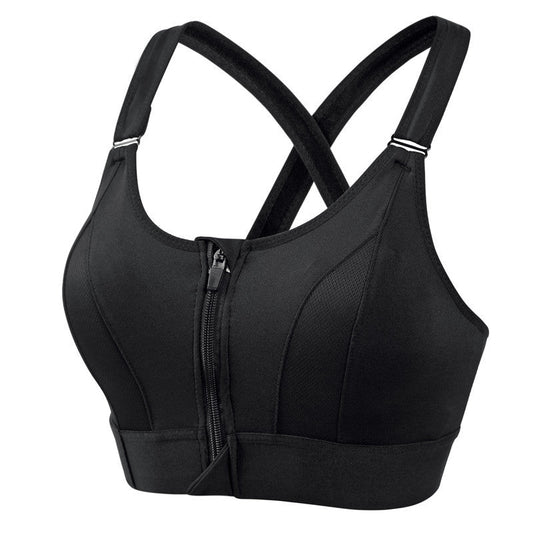 Lora - Zip Fit Sports Bra Anti-Sweat