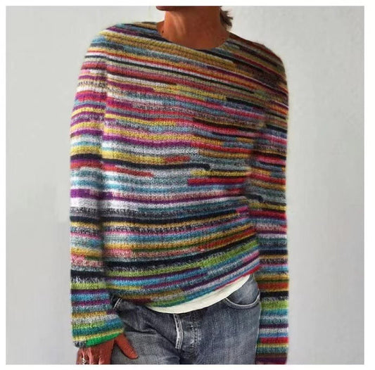 Fiona | Casual Patterned Knit Sweater
