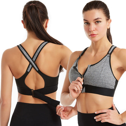 Lora - Zip Fit Sports Bra Anti-Sweat
