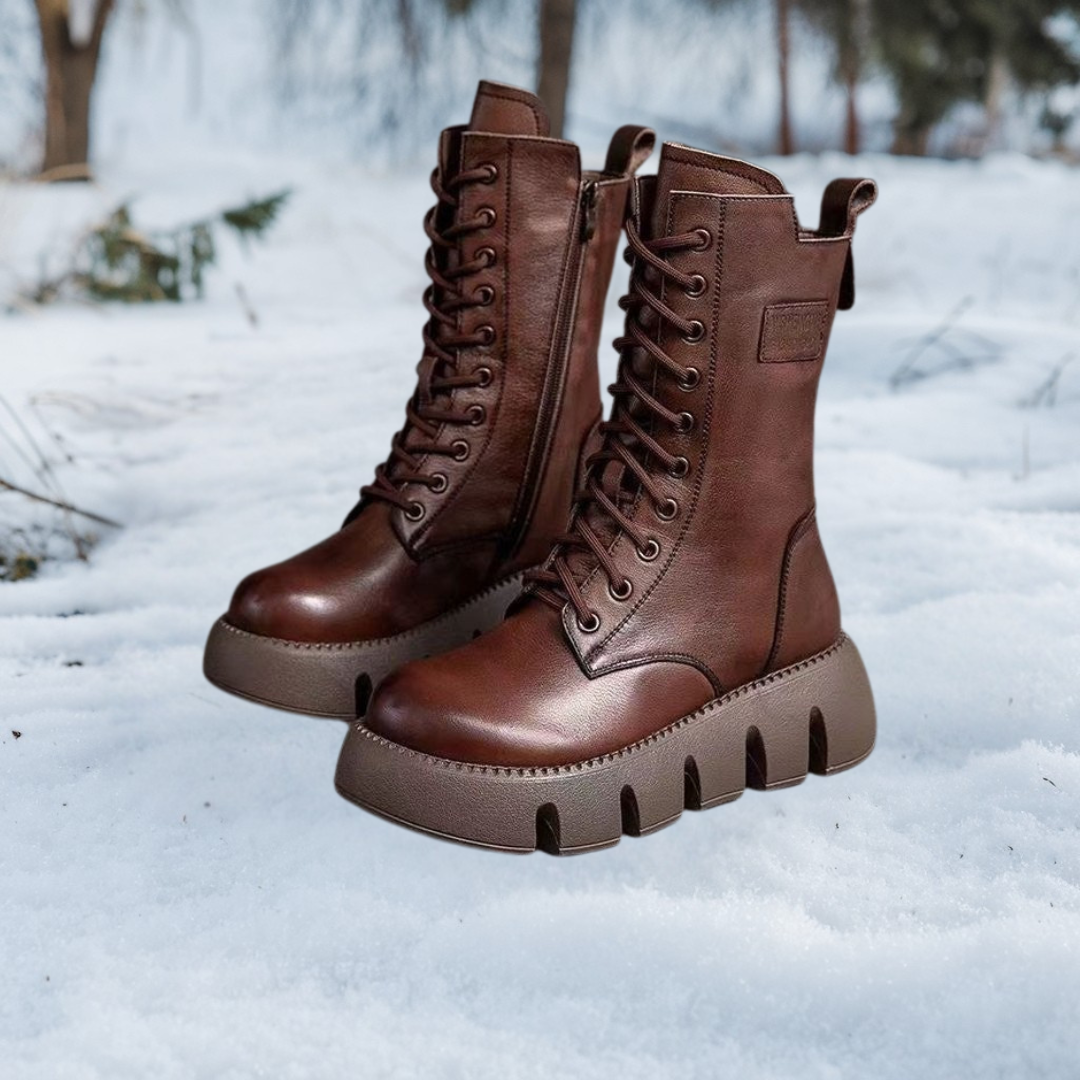 Alina | Orthopedic Leather Winter Boots