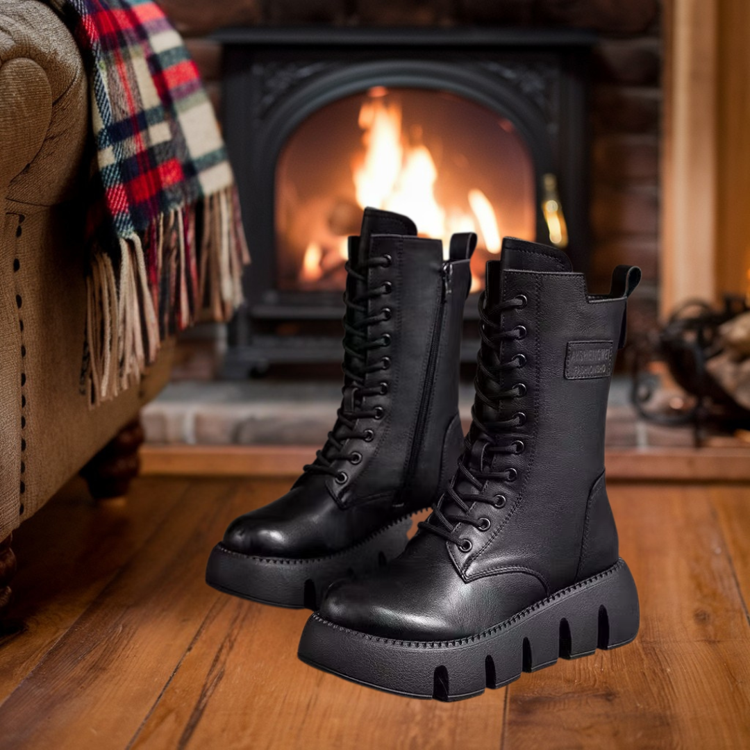 Alina | Orthopedic Leather Winter Boots