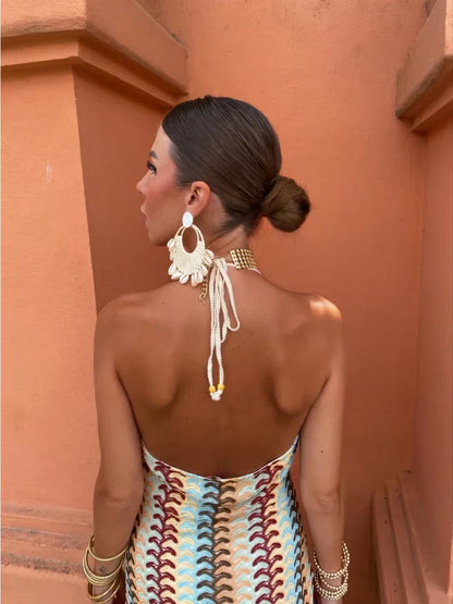 Roxanne™ | Halter Neck Backless Dress
