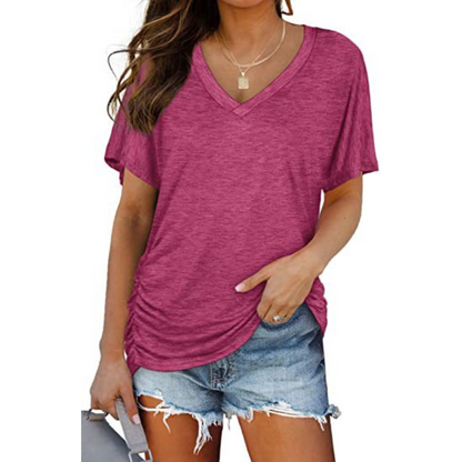 Saoirse | Classic V-Neck Loose Fit Shirt