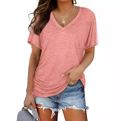 Saoirse | Classic V-Neck Loose Fit Shirt