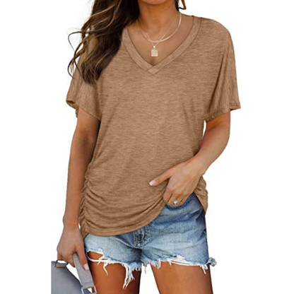 Saoirse | Classic V-Neck Loose Fit Shirt