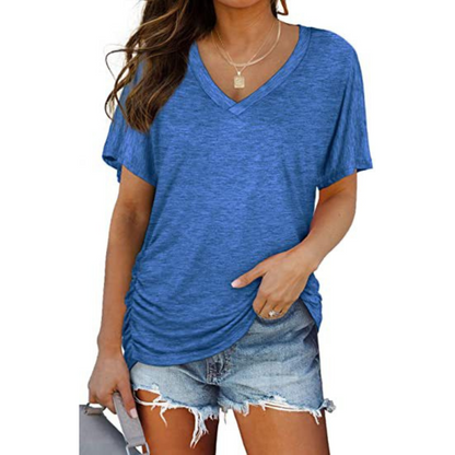 Saoirse | Classic V-Neck Loose Fit Shirt