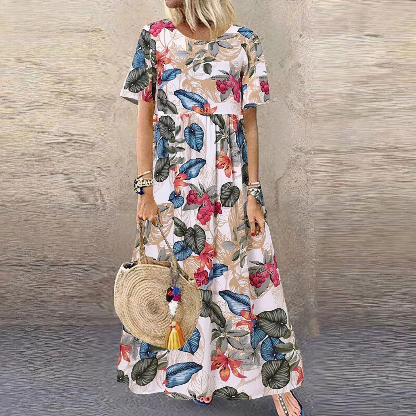 Riley | Vibrant Floral Maxi Dress