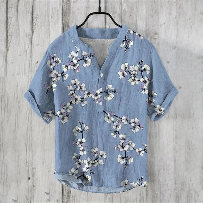 Niall | Artistic Linen-Silk Shirt