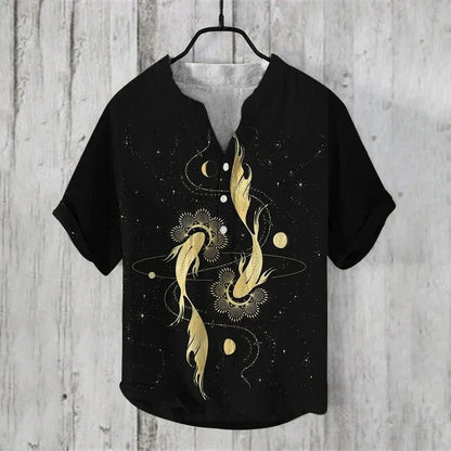 Niall | Artistic Linen-Silk Shirt