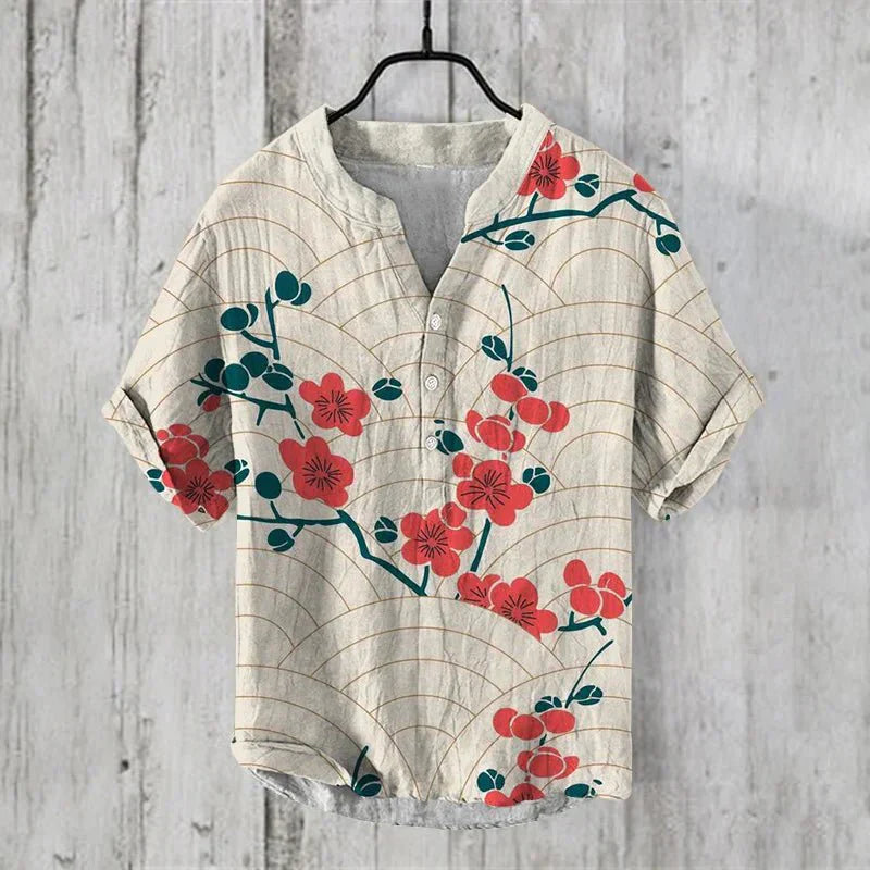 Niall | Artistic Linen-Silk Shirt