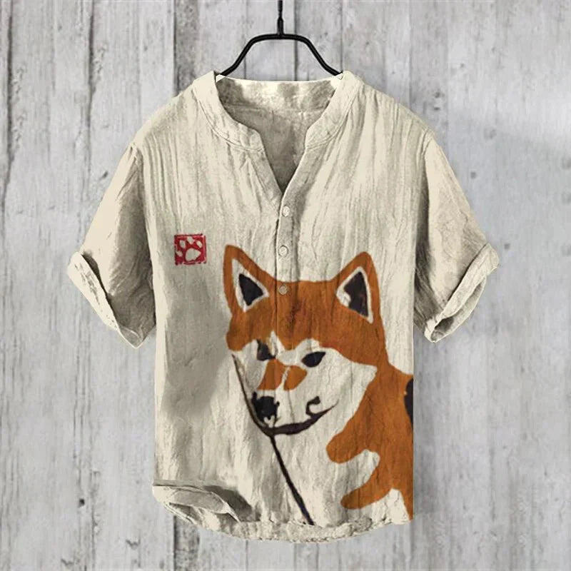 Niall | Artistic Linen-Silk Shirt