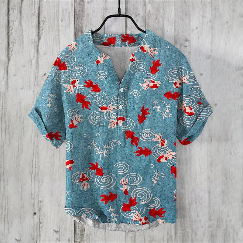 Niall | Artistic Linen-Silk Shirt