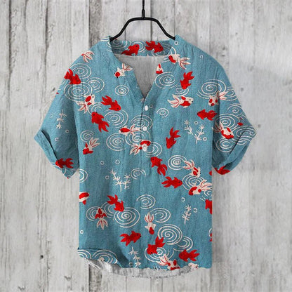 Niall | Artistic Linen-Silk Shirt