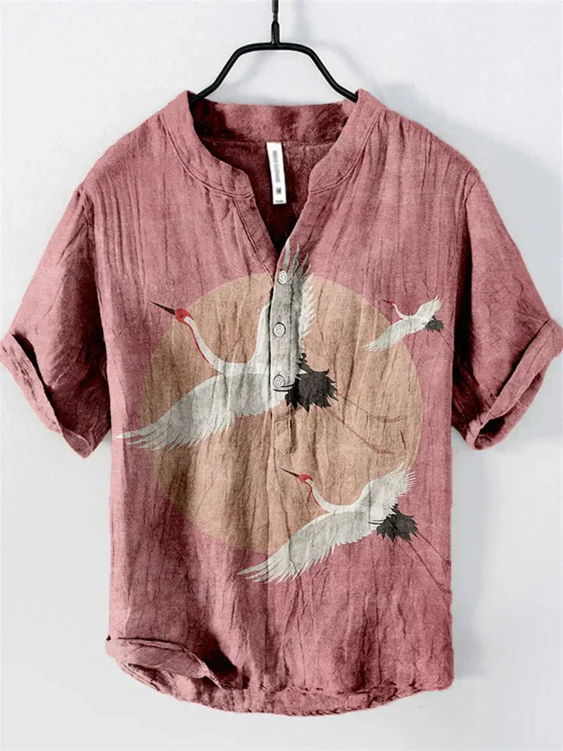 Niall | Artistic Linen-Silk Shirt