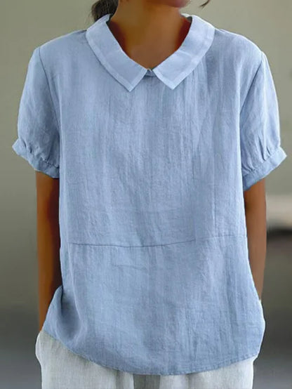 Maya | Relaxed Fit Collared Blouse
