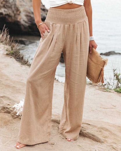 Zayra | Flowing Wide-Leg Beach Pants