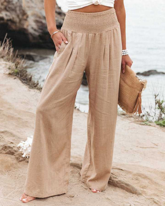 Zayra | Flowing Wide-Leg Beach Pants