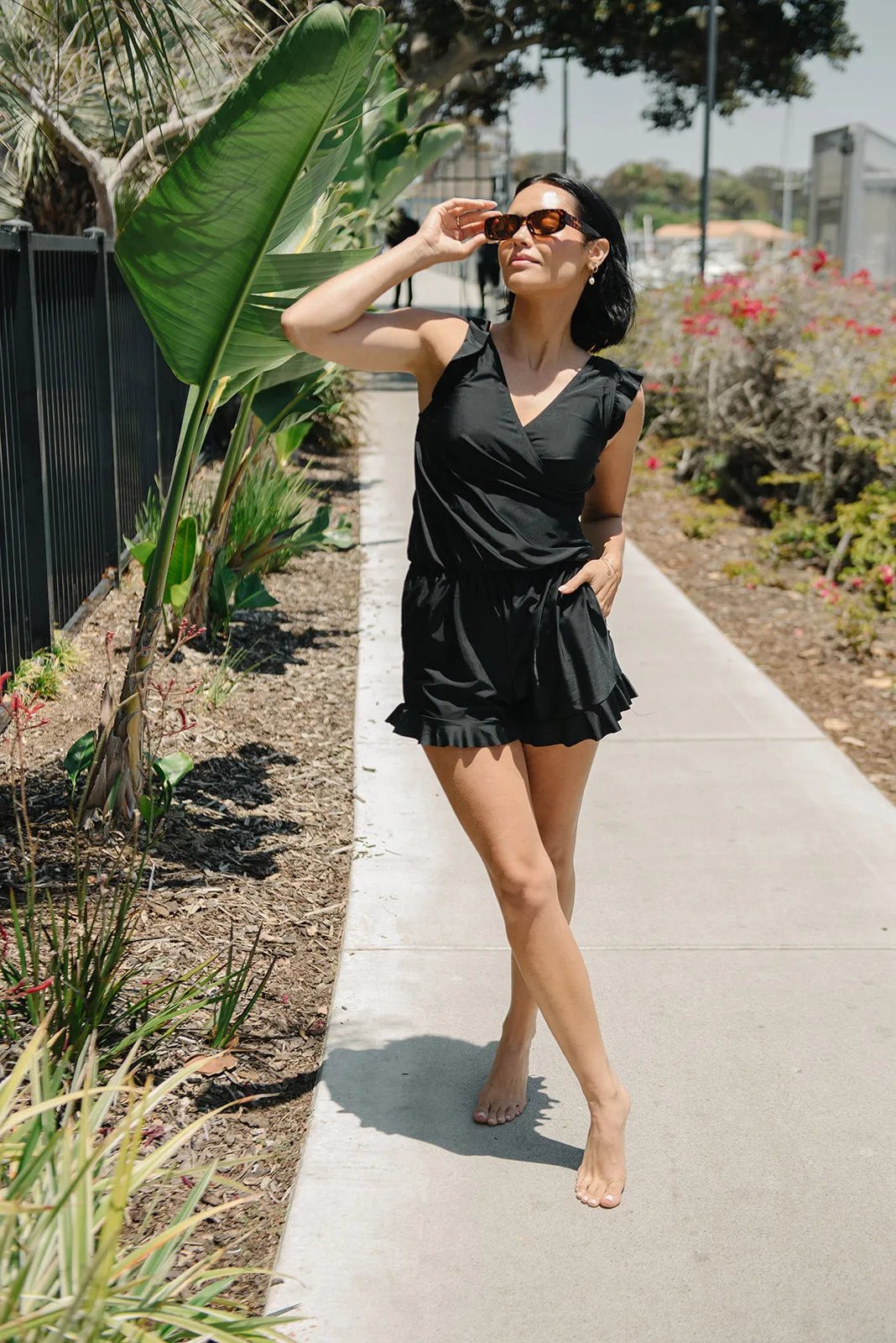 Siobhán | Ruffle Swimsuit with Bust Support