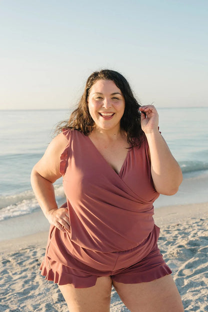 Siobhán | Ruffle Swimsuit with Bust Support