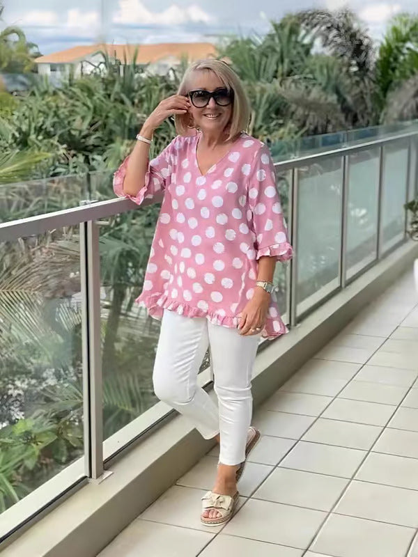 Elise | Printed Vintage Top