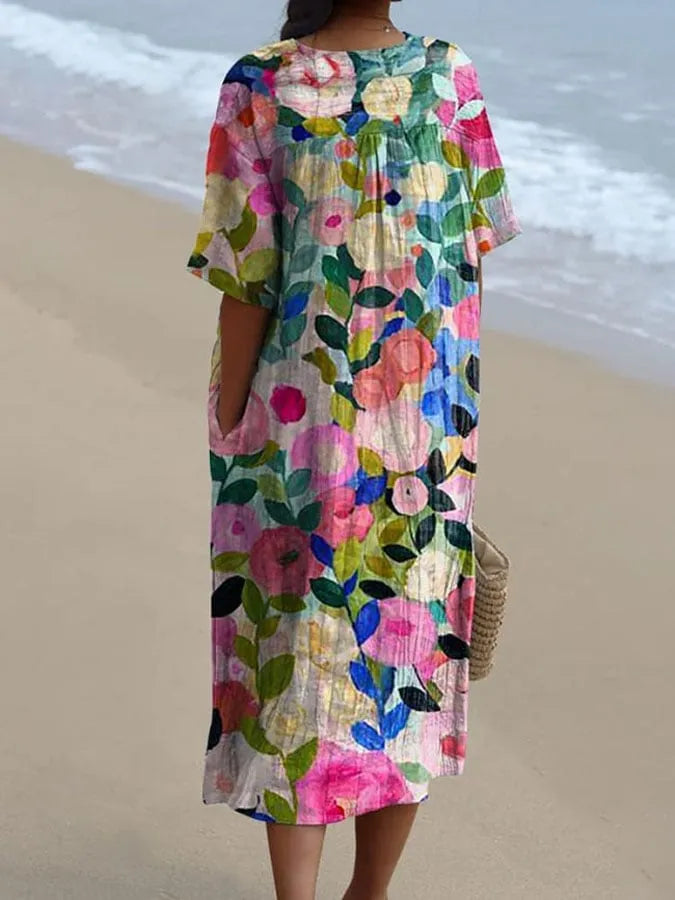 Laura | Colorful Floral Dress