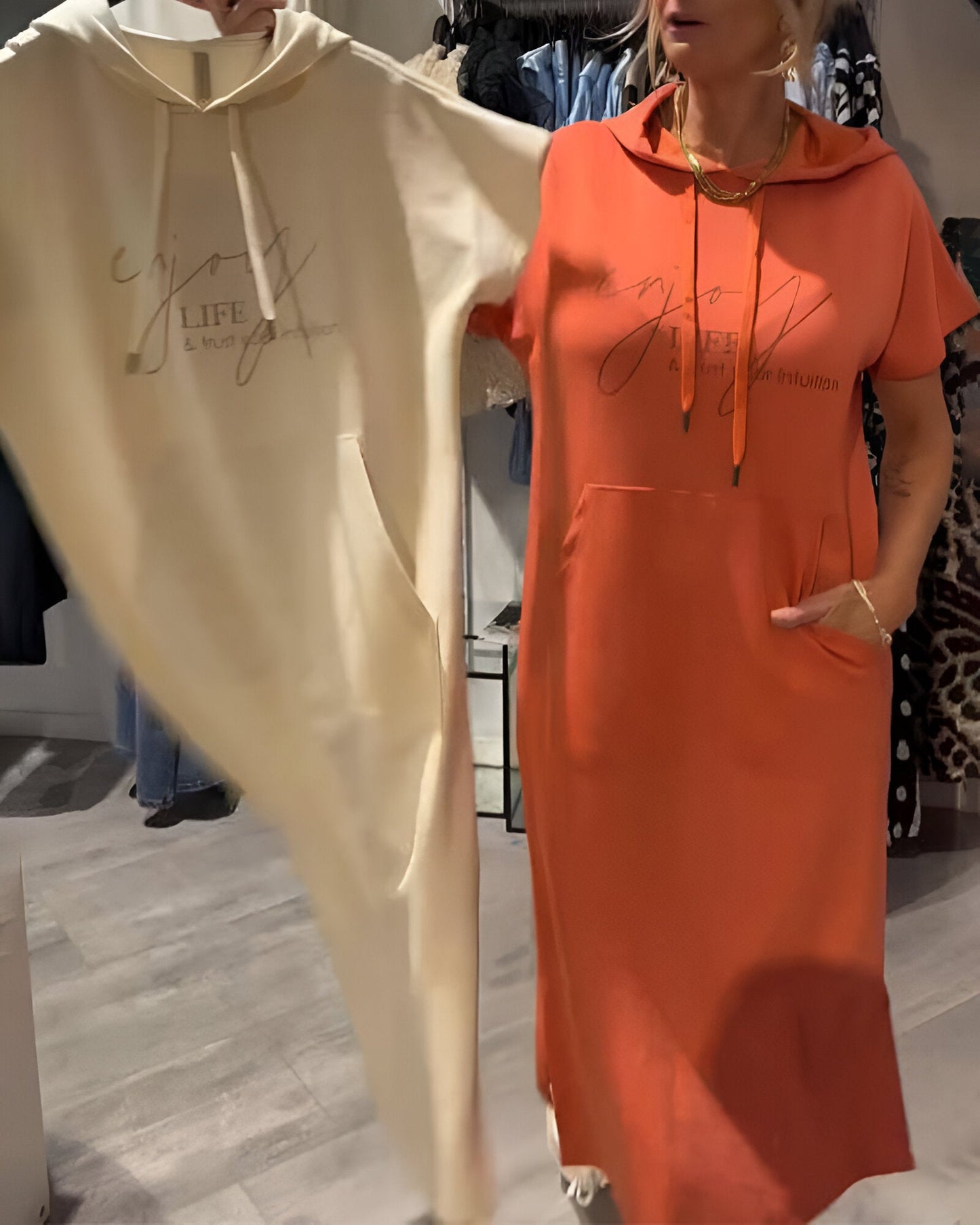 Saskia | Relaxed Fit Hoodie Dress
