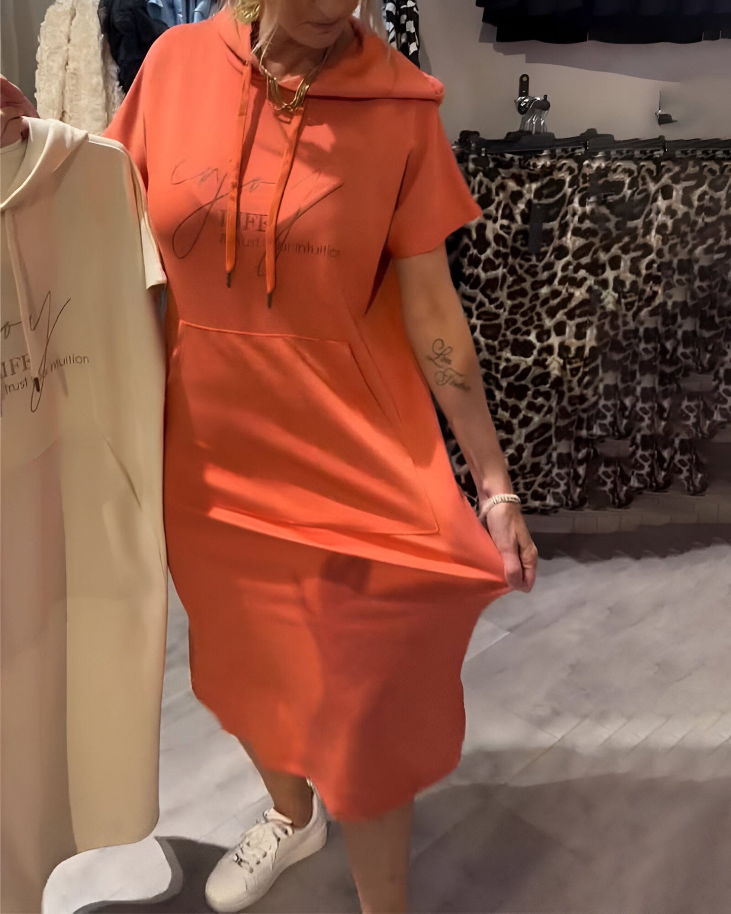 Saskia | Relaxed Fit Hoodie Dress