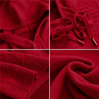 Vera | Jacquard Hooded Sweater