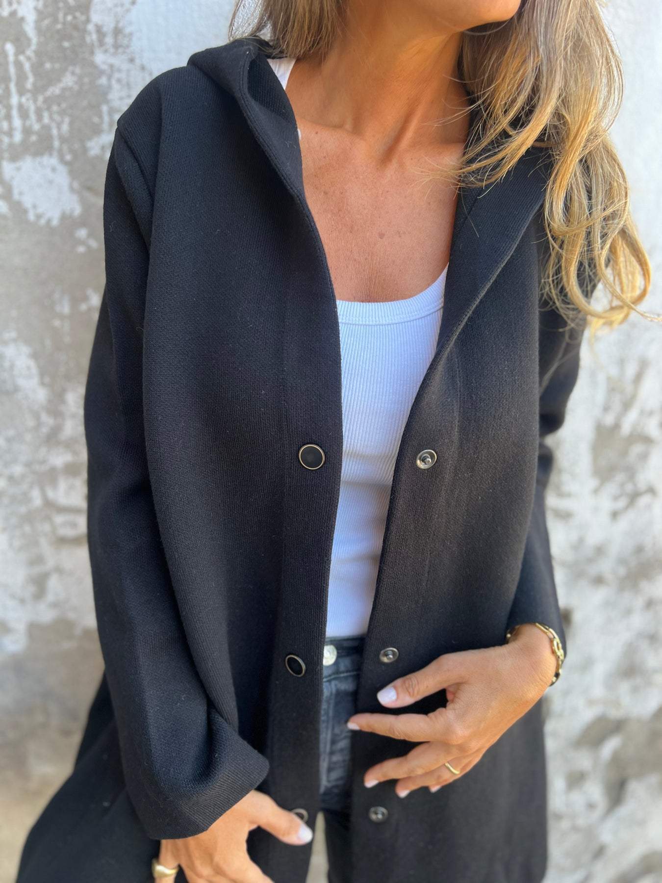 Elina | Casual Single-Breasted Blazer with Hood