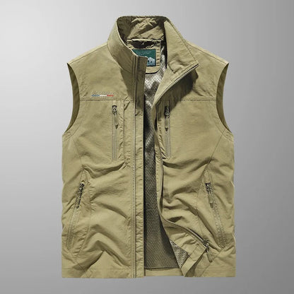 Vincent | Multi-Pocket Breathable Classic Cargo Gilet