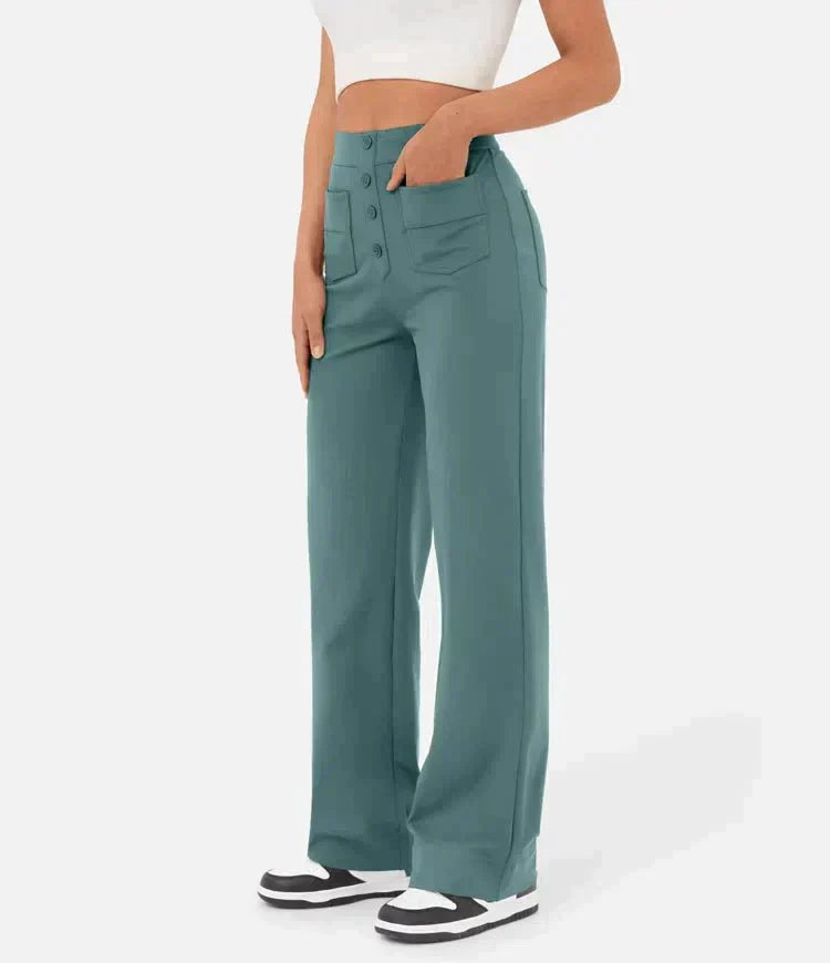 Luciana | High-Waisted Elastic Casual Pants