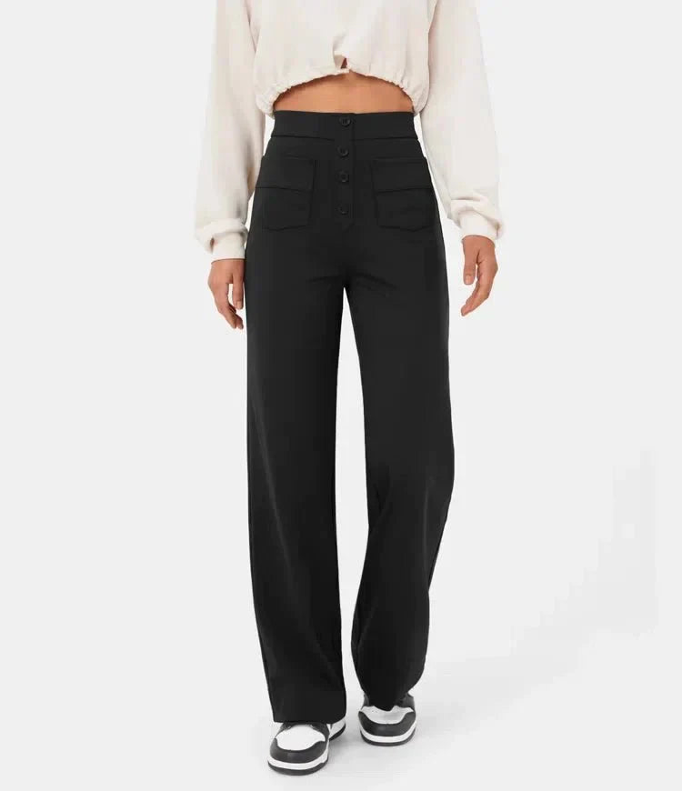 Luciana | High-Waisted Elastic Casual Pants