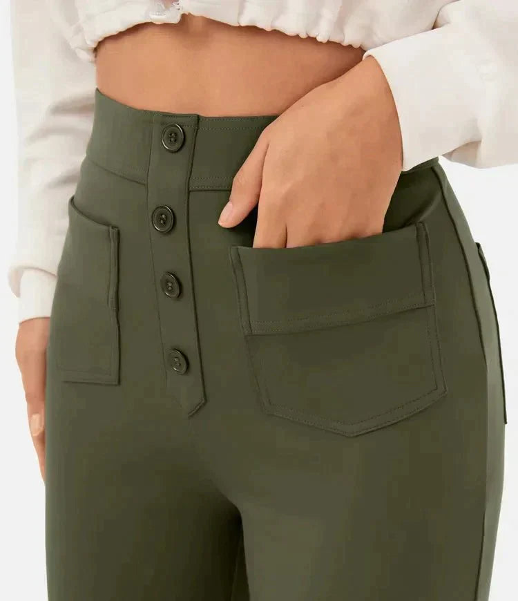 Luciana | High-Waisted Elastic Casual Pants