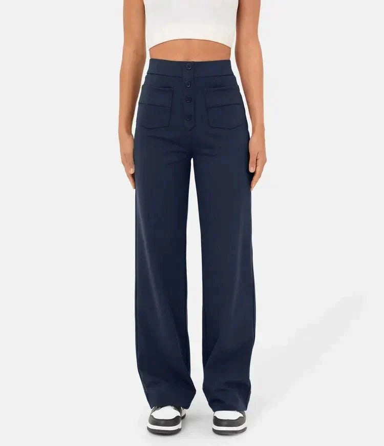 Luciana | High-Waisted Elastic Casual Pants