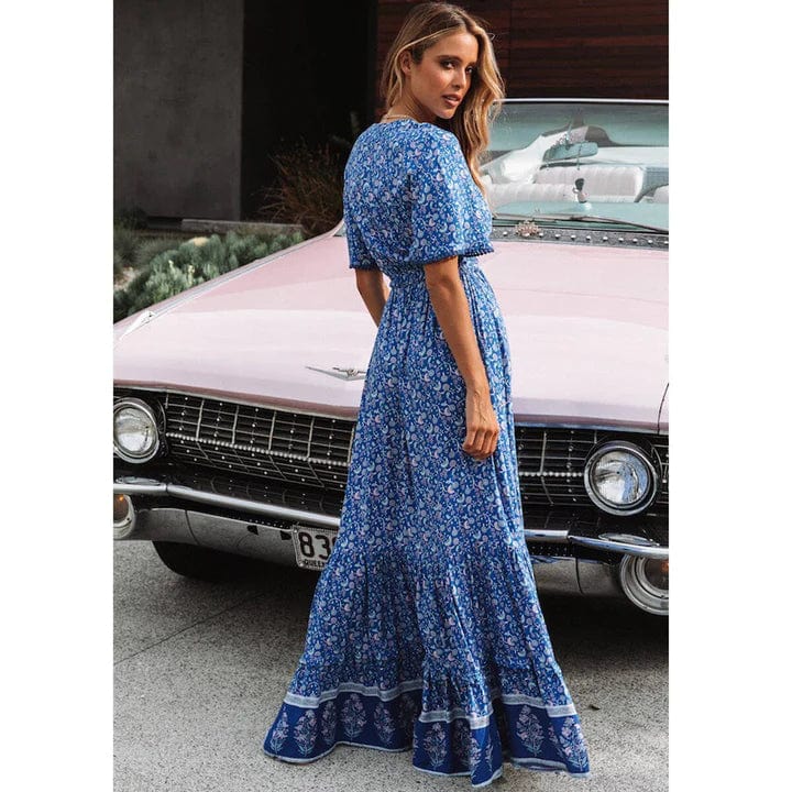 Sienna | Flowy Maxi Summer Dress with Belt