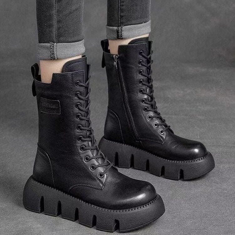 Alina | Orthopedic Leather Winter Boots