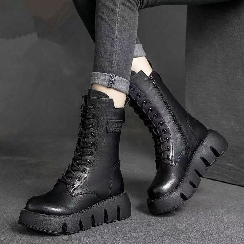 Alina | Orthopedic Leather Winter Boots
