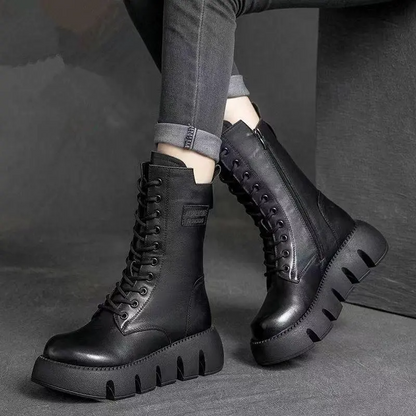 Alina | Orthopedic Leather Winter Boots