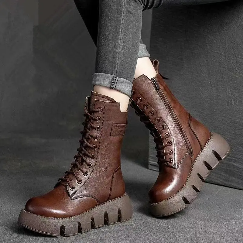 Alina | Orthopedic Leather Winter Boots