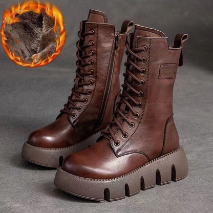 Alina | Orthopedic Leather Winter Boots