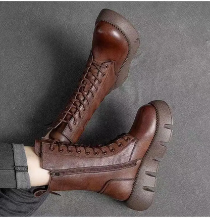 Alina | Orthopedic Leather Winter Boots