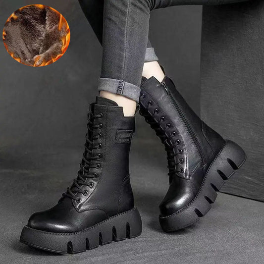 Alina | Orthopedic Leather Winter Boots