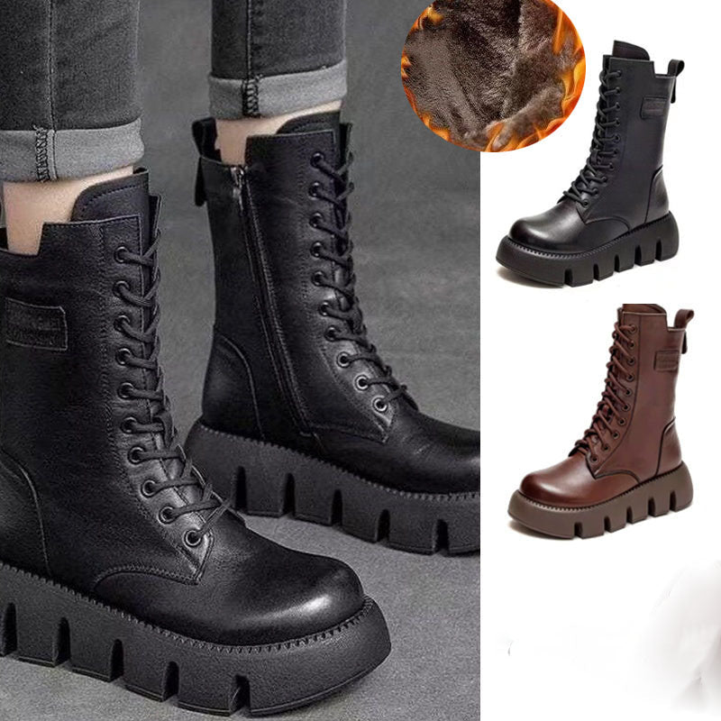 Alina | Orthopedic Leather Winter Boots