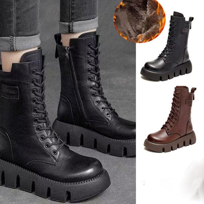 Alina | Orthopedic Leather Winter Boots