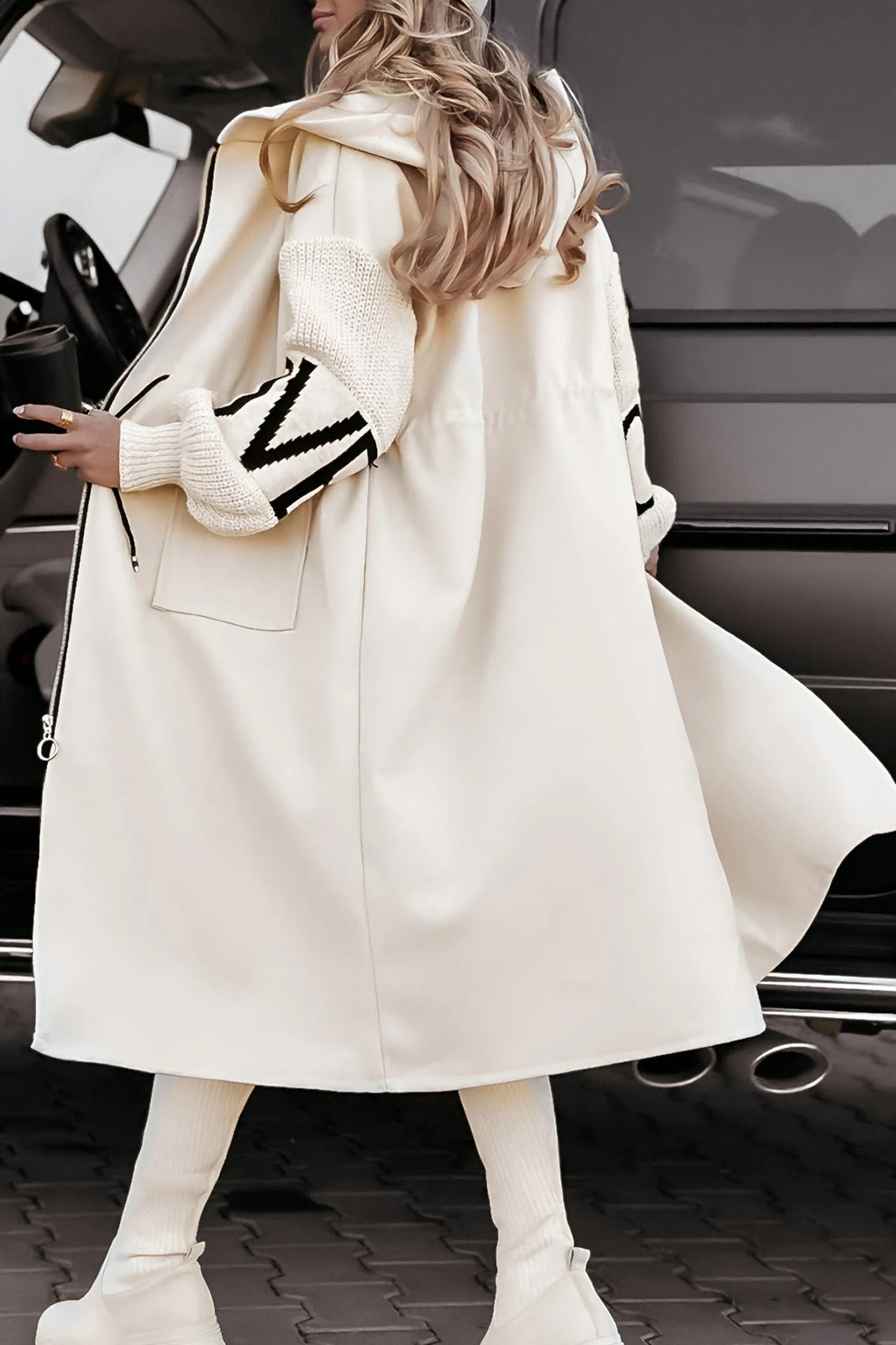 Cleo | Hooded Patchwork Casual Jacket