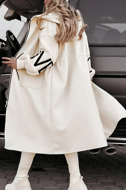Cleo | Hooded Patchwork Casual Jacket