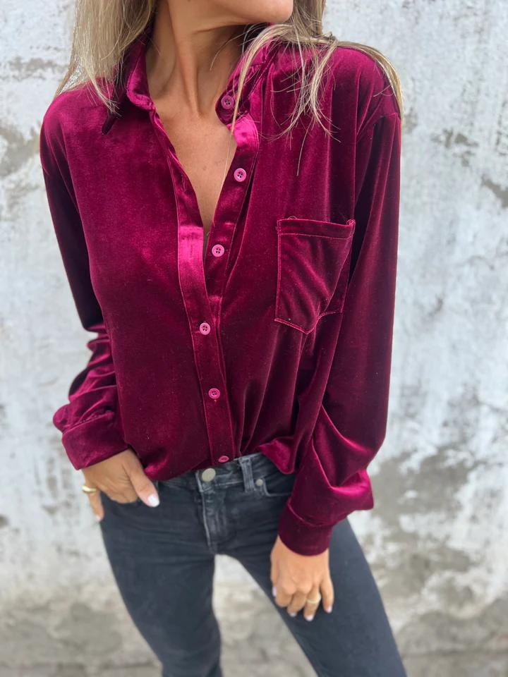 Selene | Velvet Blouse